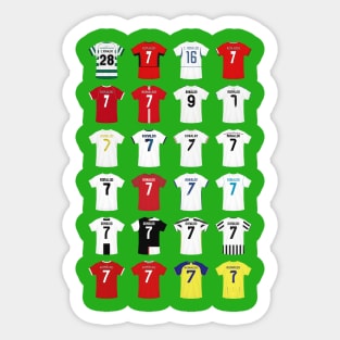 Cristiano Ronaldo Football Shirt Sticker